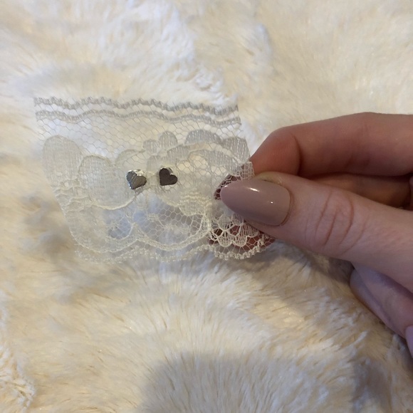 Gold or Silver Dainty Heart Earrings Gift for Her - Picture 3 of 8